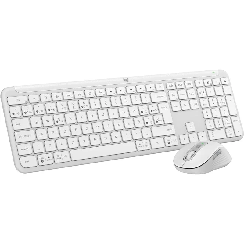 Detalle de Logitech Signature Slim MK950 Combo inalámbrico blanco