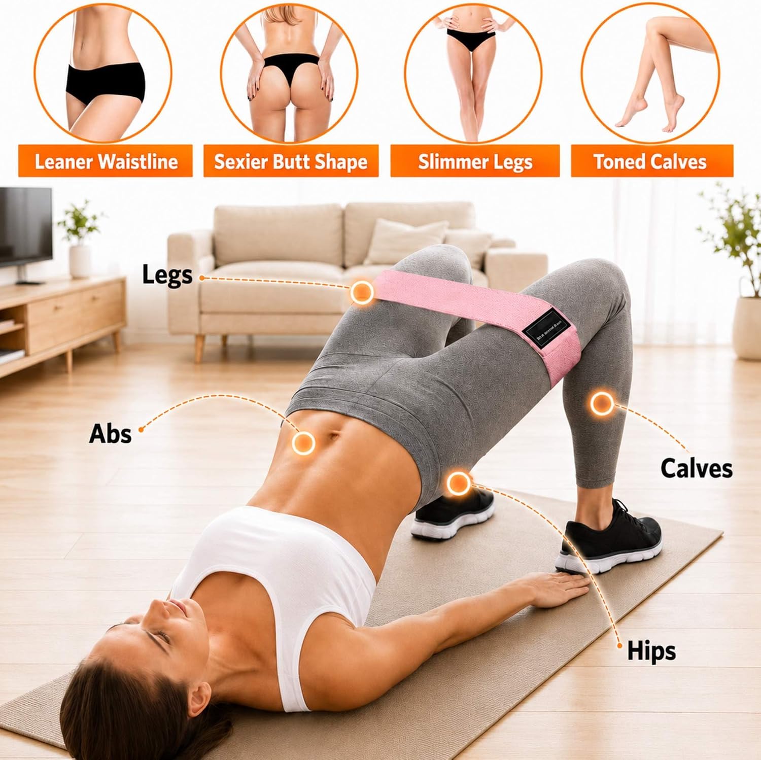 Thumbnail 6 de Multifunction Pedal Resistance Band Set with Handles