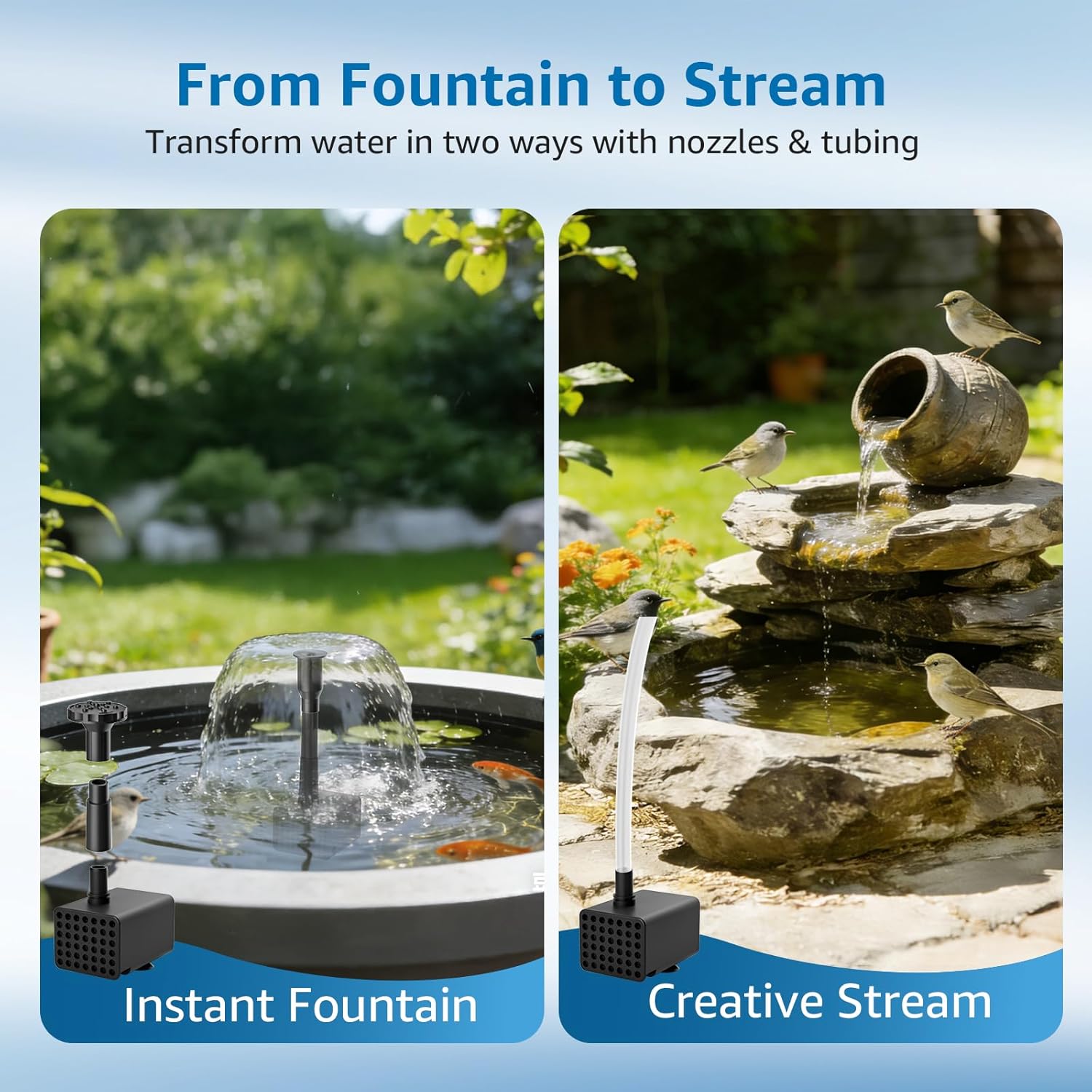 Thumbnail 4 de PONDIA Solar Fountain Pump for Bird Bath