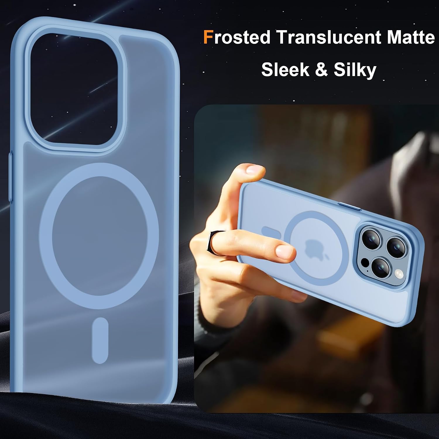 Thumbnail 5 de ORETECH Hülle 6,7 Zoll iPhone 13 Pro Max Sierra Blau