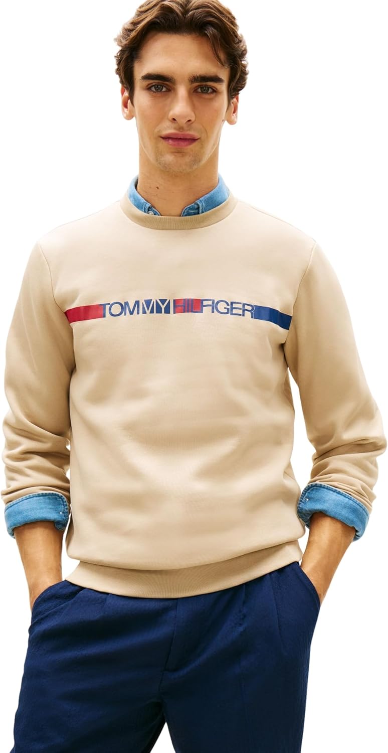 Thumbnail 6 de Tommy Hilfiger Brand Love TR Stripe Sweatshirt Mw0mw42465: pullover in cotone versatile e senza tempo