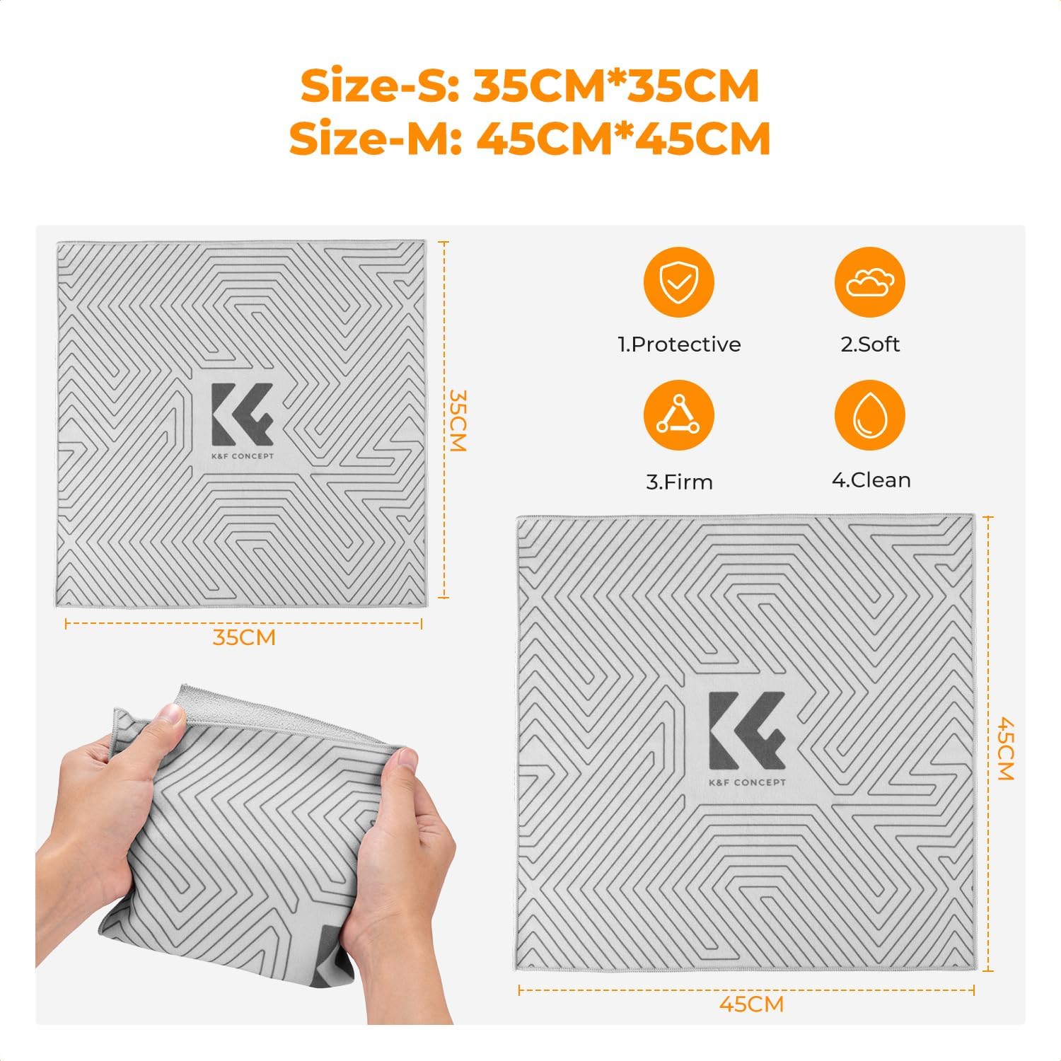 Thumbnail 6 de K&F CONCEPT Paño Protector de Lentes 35x35 y 45x45 cm