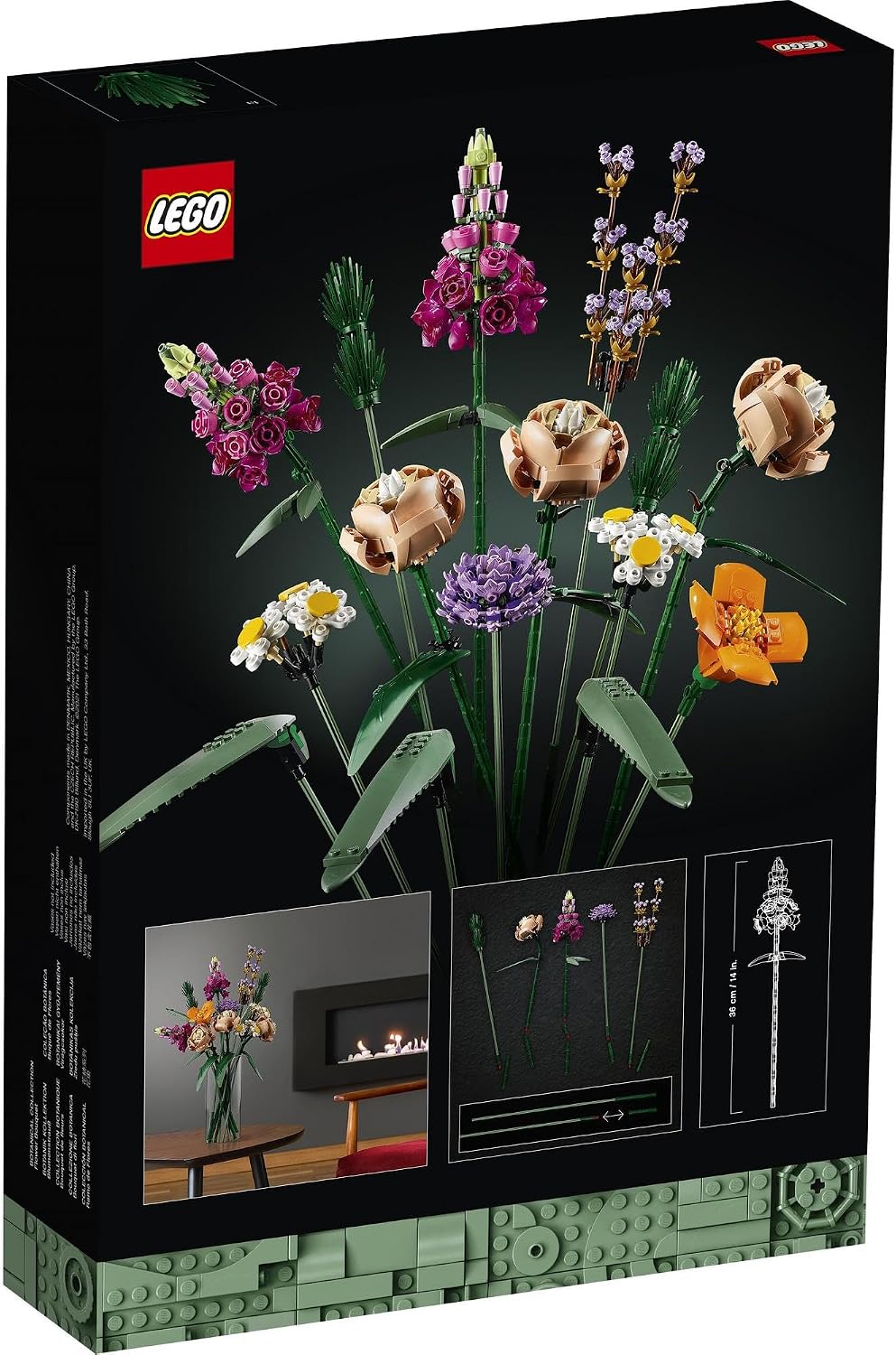 Thumbnail 6 de LEGO ボタニカル フラワーブーケ 10280 組み立て式の花束・茎の長さを調整できる756ピース