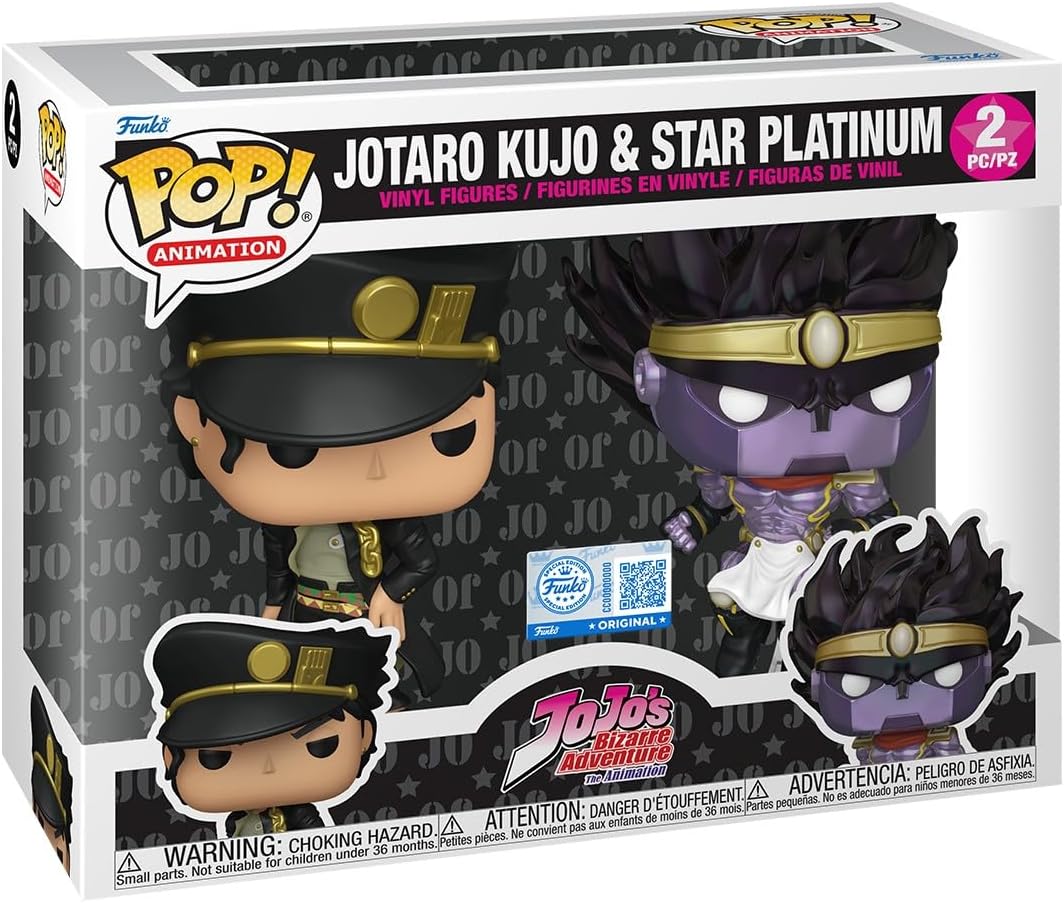 Detalle de Funko POP! ジョジョの奇妙な冒険 承太郎&スタープラチナ ビニールフィギュア Amazon限定