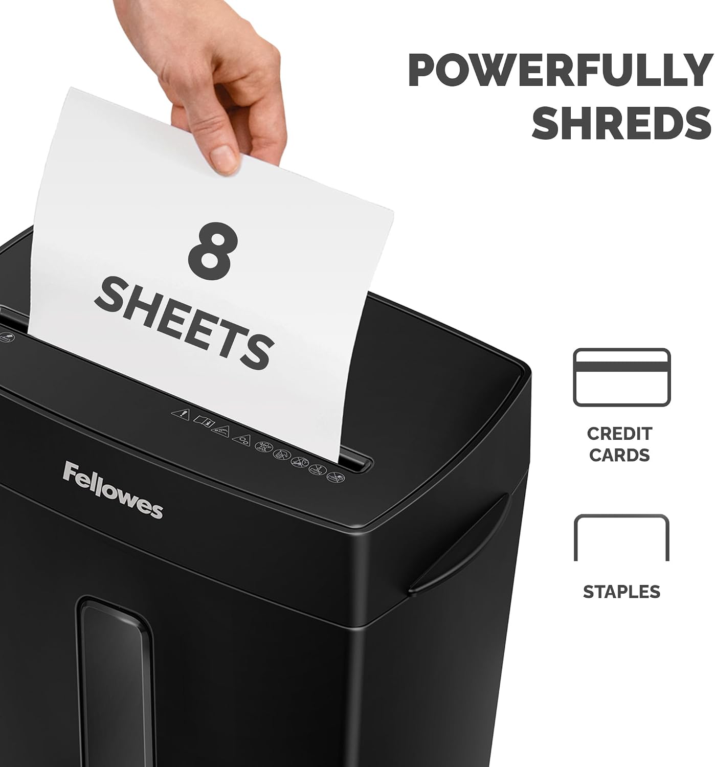 Detalle de Fellowes Powershred FS-8C 8 Sheet Cross Cut Personal Shredder (15 Litre) – Amazon Exclusive