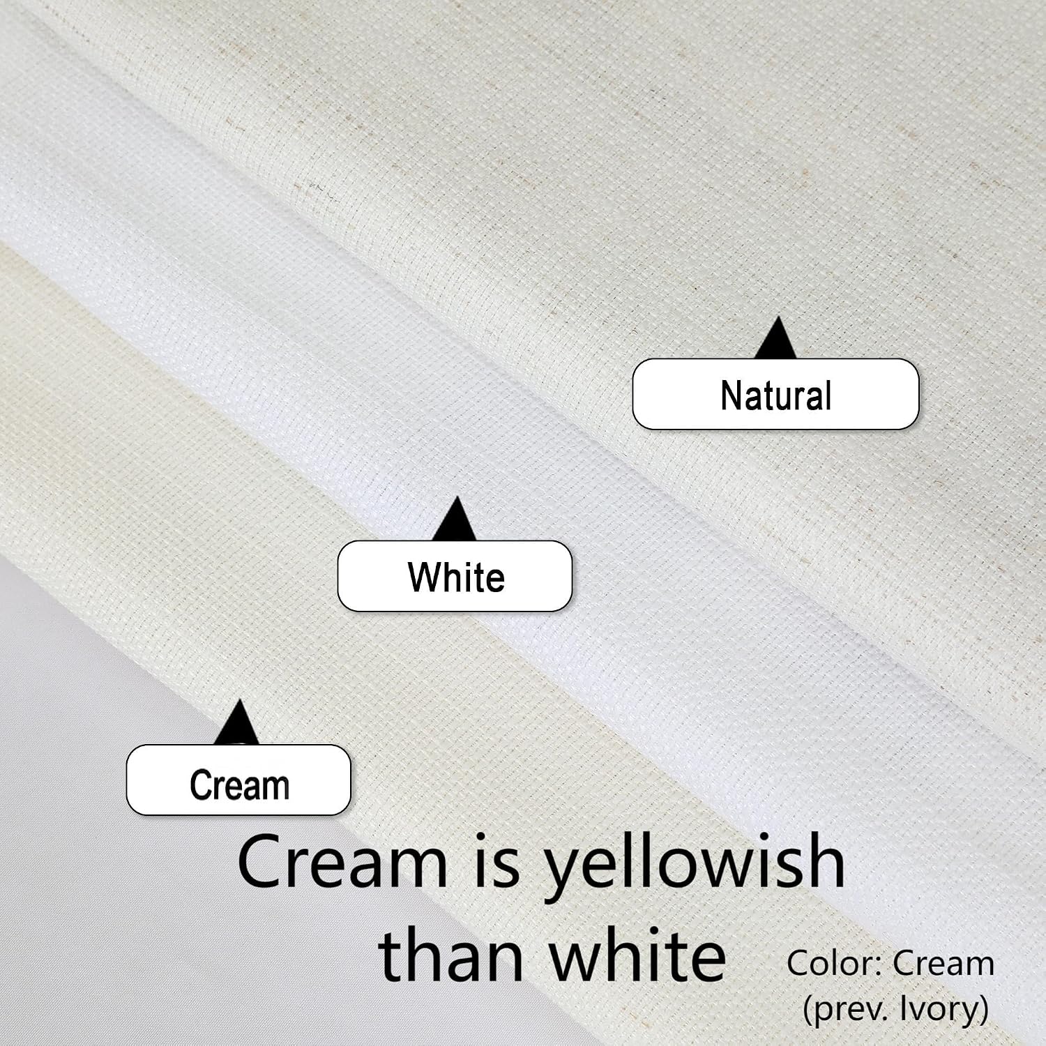Thumbnail 2 de Chyhomenyc Light Filtering Curtains, Faux Linen Textured 84" Length (2 Panels)