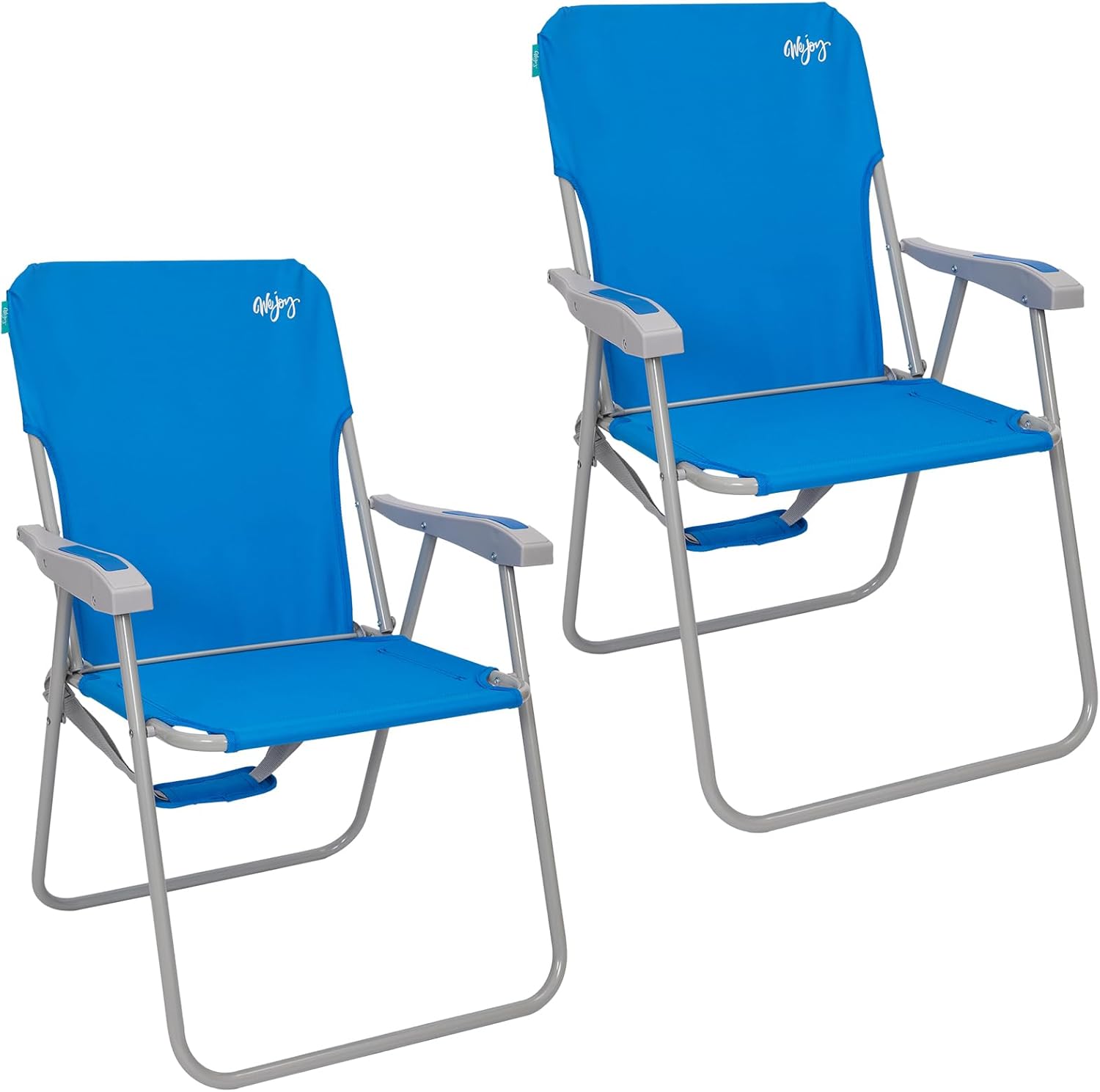 Detalle de WEJOY Sedia da Spiaggia Pieghevole: Comfort robusto e trasporto facile per mare, campeggio e giardino