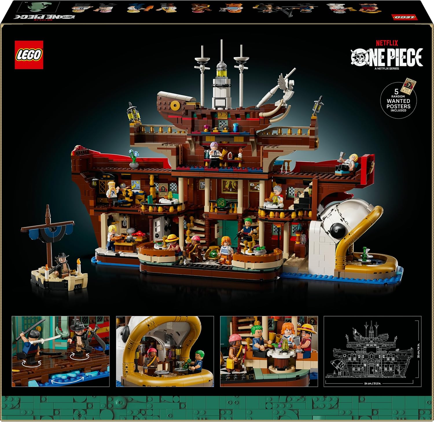 Thumbnail 6 de LEGO ONE PIECE 75640 Het drijvende restaurant Baratie bouwset met 10 minifiguren