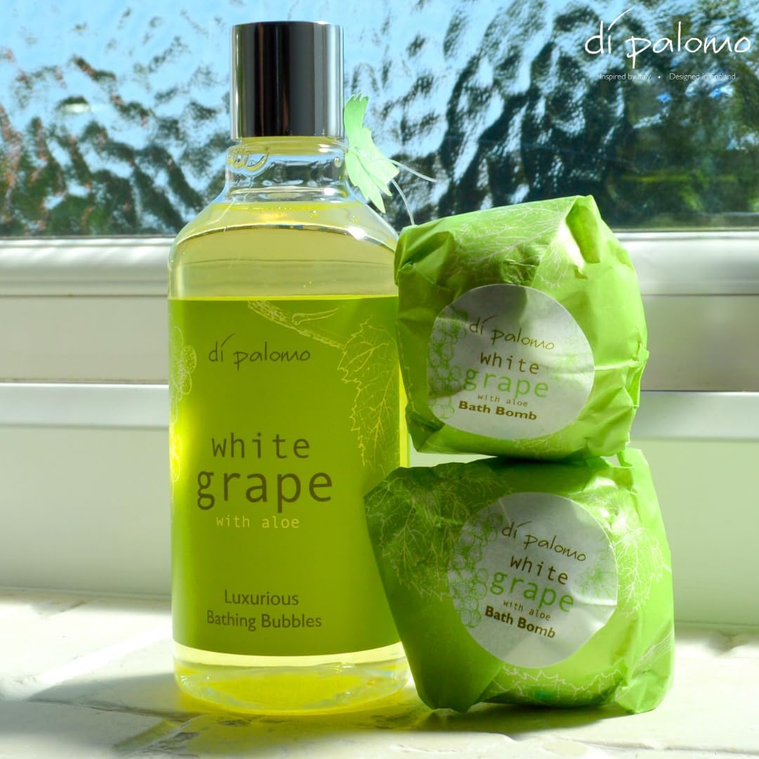 Thumbnail 2 de Di Palomo Vegan White Grape & Aloe Indulgent Luxury Bathing Collection (Bathing Bubbles 300ml + 2 Bath Bombs)