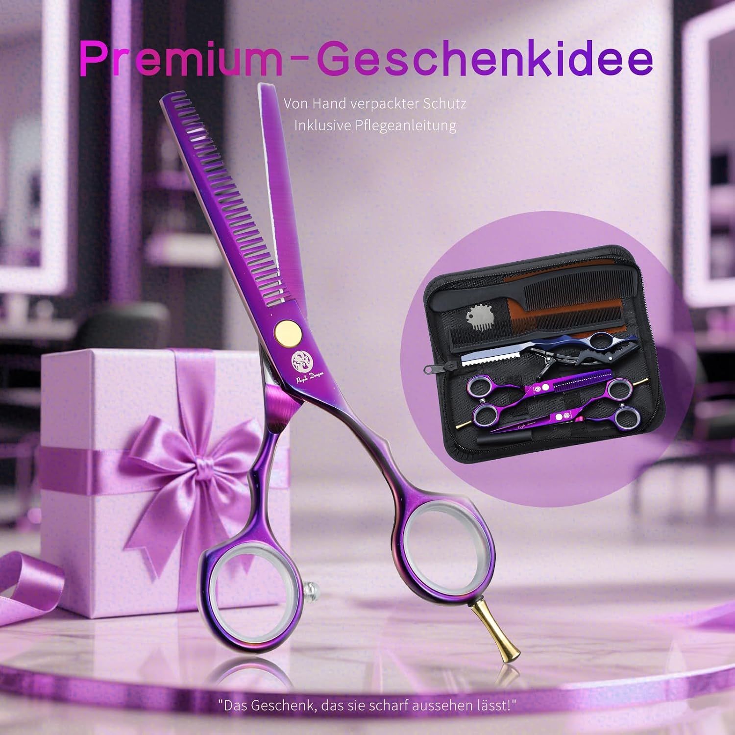 Thumbnail 6 de Purple Dragon Haarschere 5,5 Zoll ✂