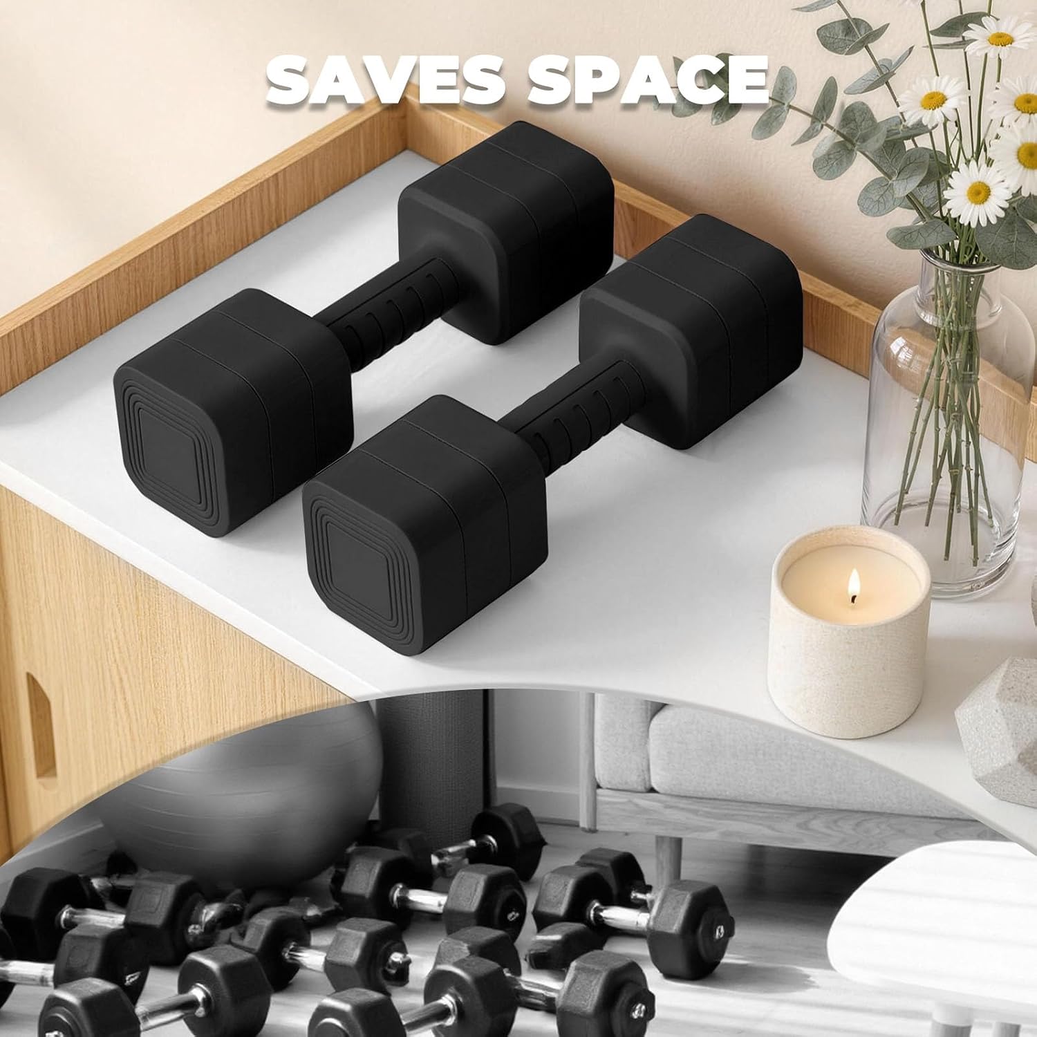 Thumbnail 6 de Ragebby Adjustable Dumbbell Set of 2, ABS with Anti-Slip Handles