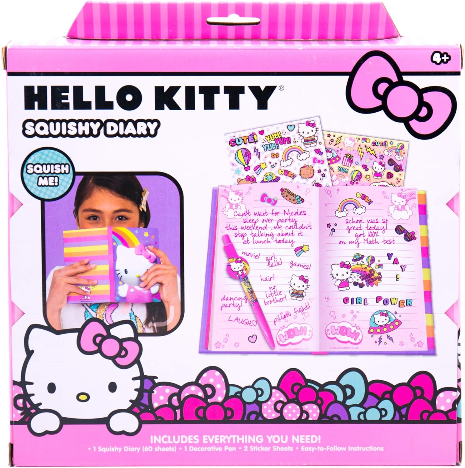 Thumbnail 5 de Hello Kitty Squishy Diary Kit with 60 pages