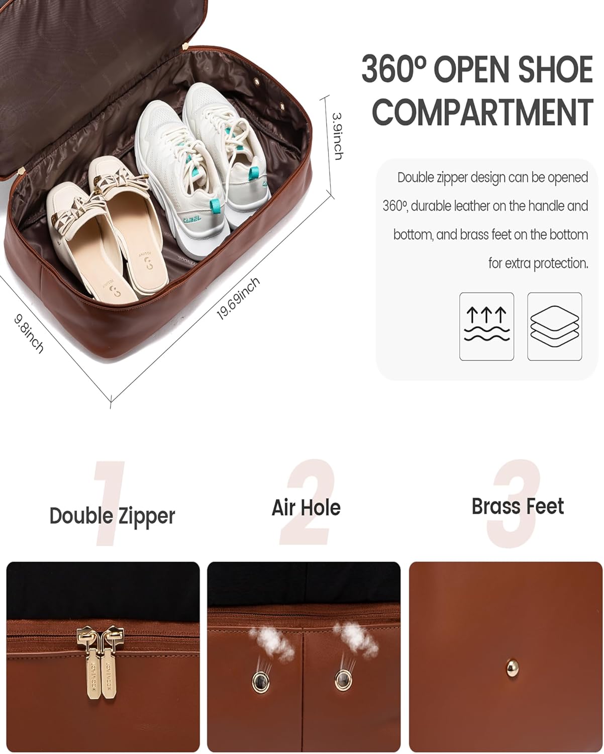 Thumbnail 5 de LOVEVOOK Travel Bags for Women: Waterproof Cabin Carry-On with Wet/Dry Compartment and Shoe Pocket