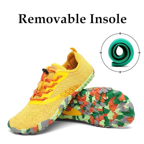 Thumbnail 7 de SAGUARO Zapatillas Barefoot para Hombre/Mujer - Minimalistas, Zero Drop, Antideslizantes (Amarillo, 38 EU)