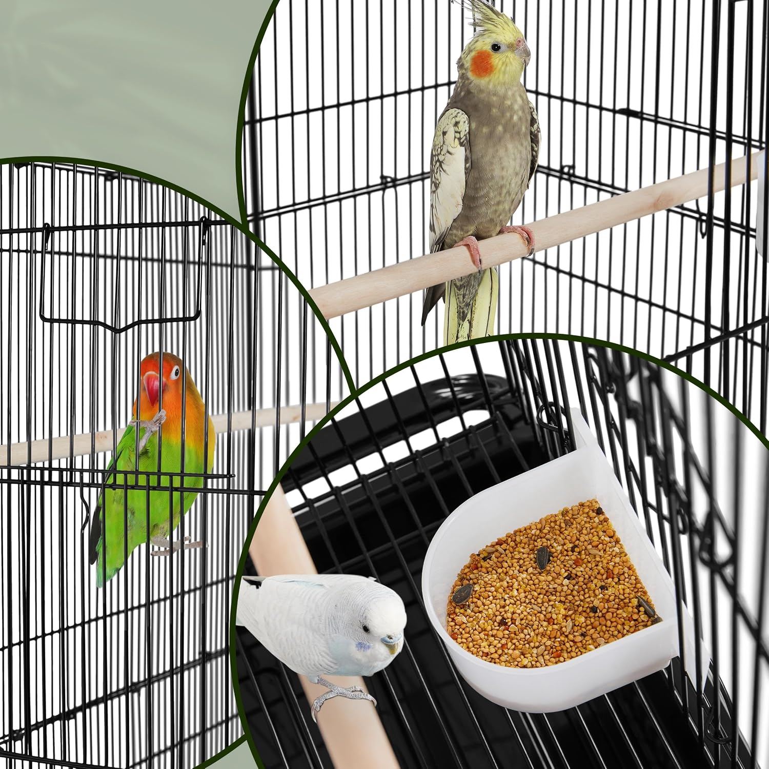 Thumbnail 6 de Yaheetech Large Bird Cage 79cm x 134.5cm