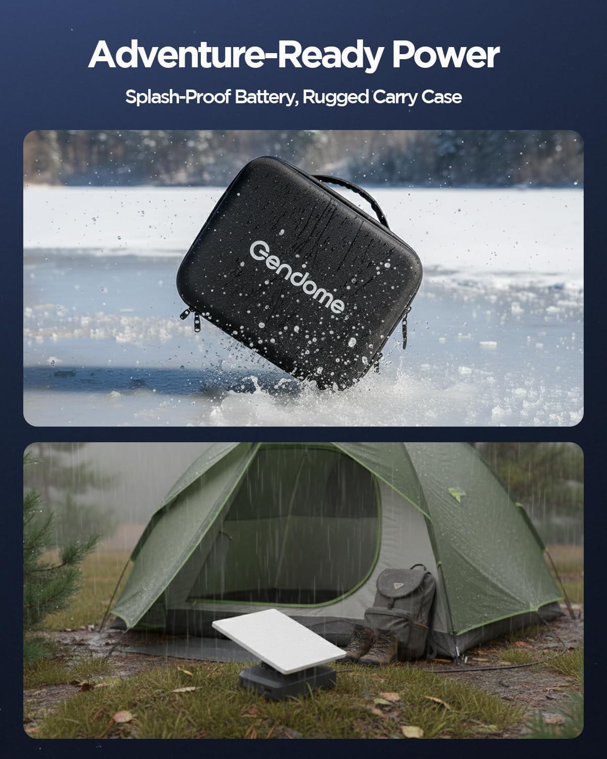 Detalle 2 de GENDOME SL300 Starlink Mini Power Station, 288Wh with Carrying Case