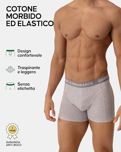 Detalle 2 de Danish Endurance Boxer Uomo Cotone, 6 Paia – comfort e stile everyday