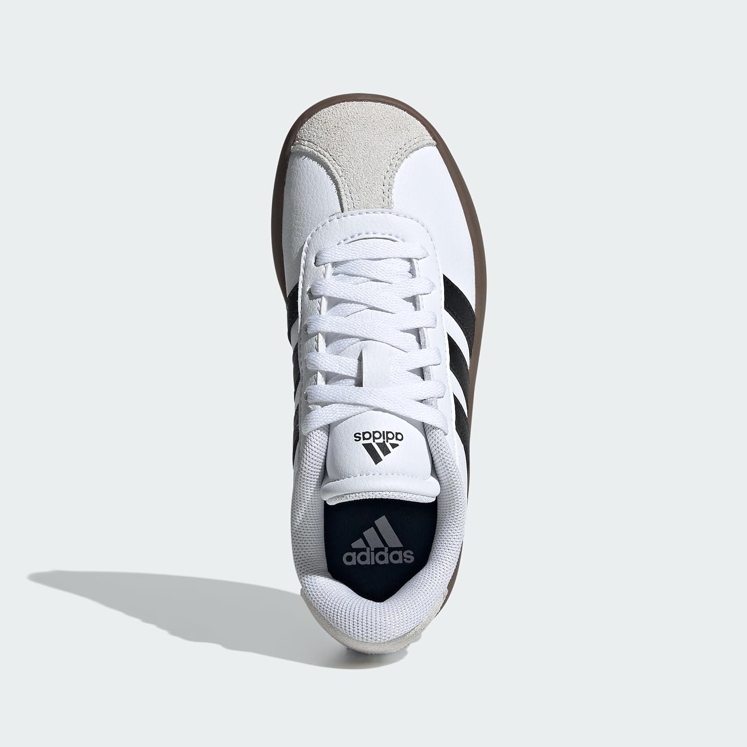 Detalle de adidas Vl Court 3.0 Kinder Schuhe – Cloud White/Core Black/Grey One, Größe 38 EU