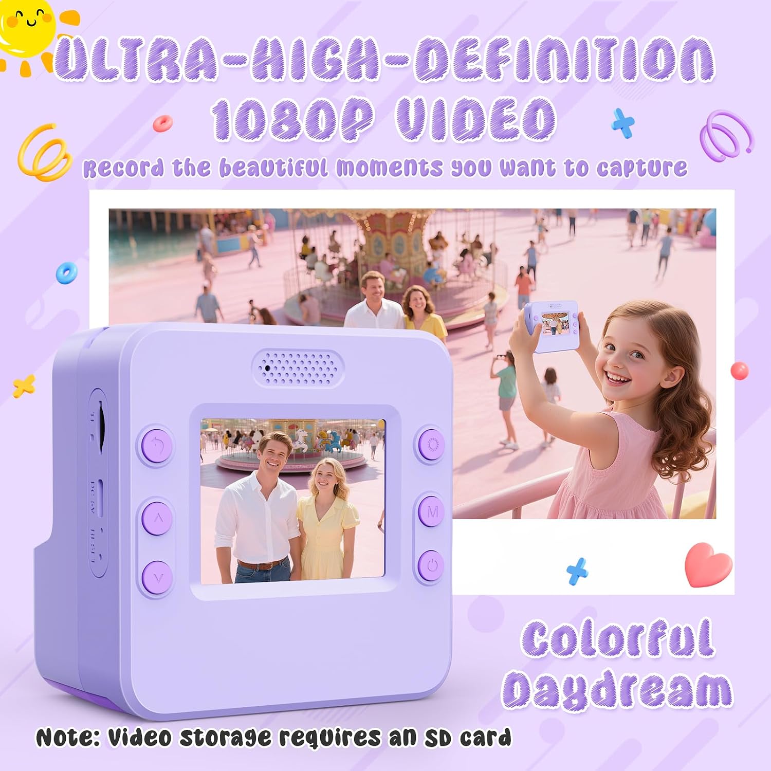 Detalle 2 de Yidoroye Kids Instant Print Camera 32GB