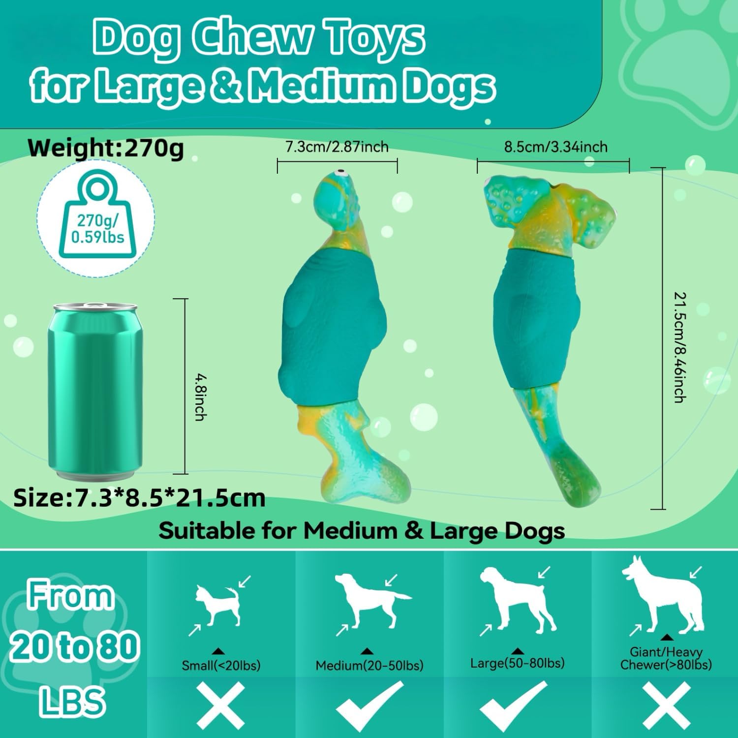 Thumbnail 1 de BIKIISEN Hammerhead Shark Chew Toy 21.5 cm