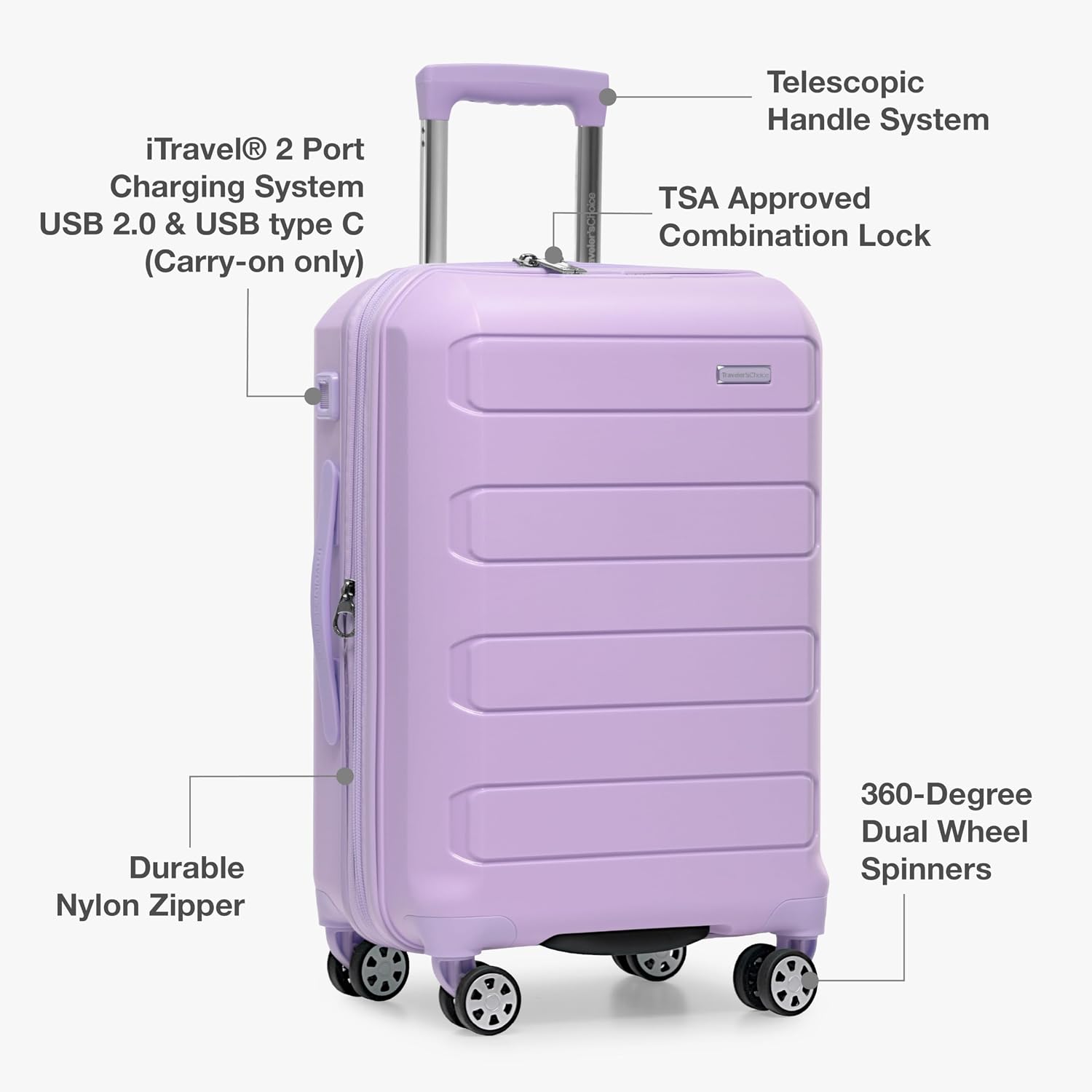 Detalle 2 de Traveler’s Choice Pagosa 3-Piece hardshell 30-in