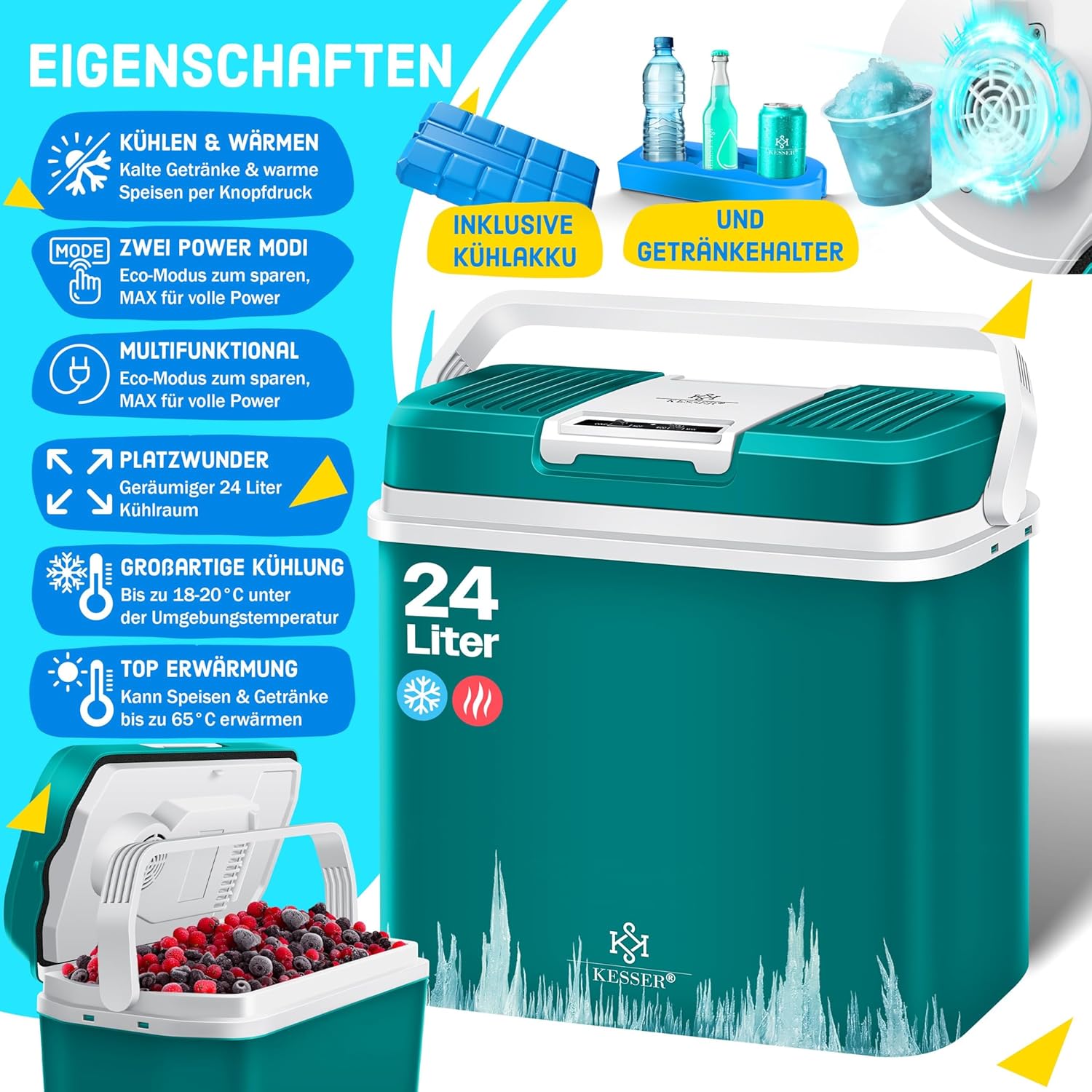 Thumbnail 1 de KESSER 24L Kühlbox Kühlung & Wärme