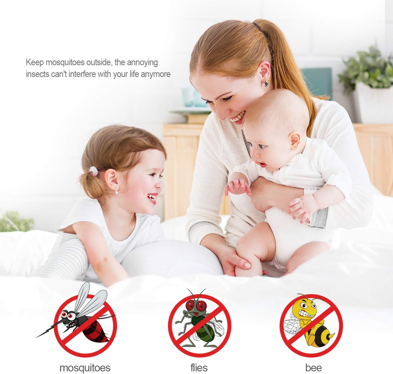 Thumbnail 4 de MYCARBON zanzariera magnetica per porta finestra 90x210 cm con chiusura automatica, rete anti mosche nera