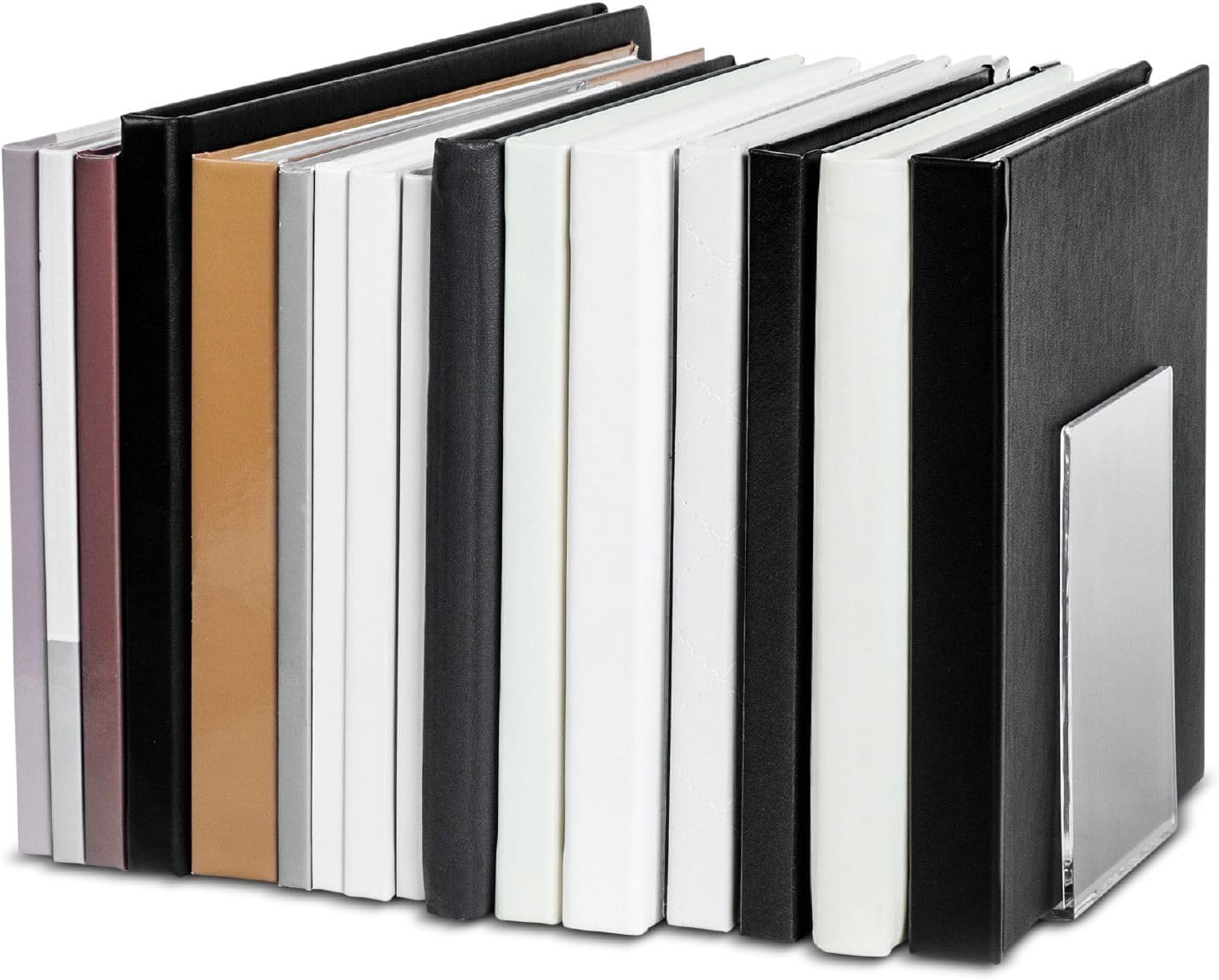 Detalle 1 de MAUL 3513505 – akrylowe podpórki do książek, białe, 2 sztuki