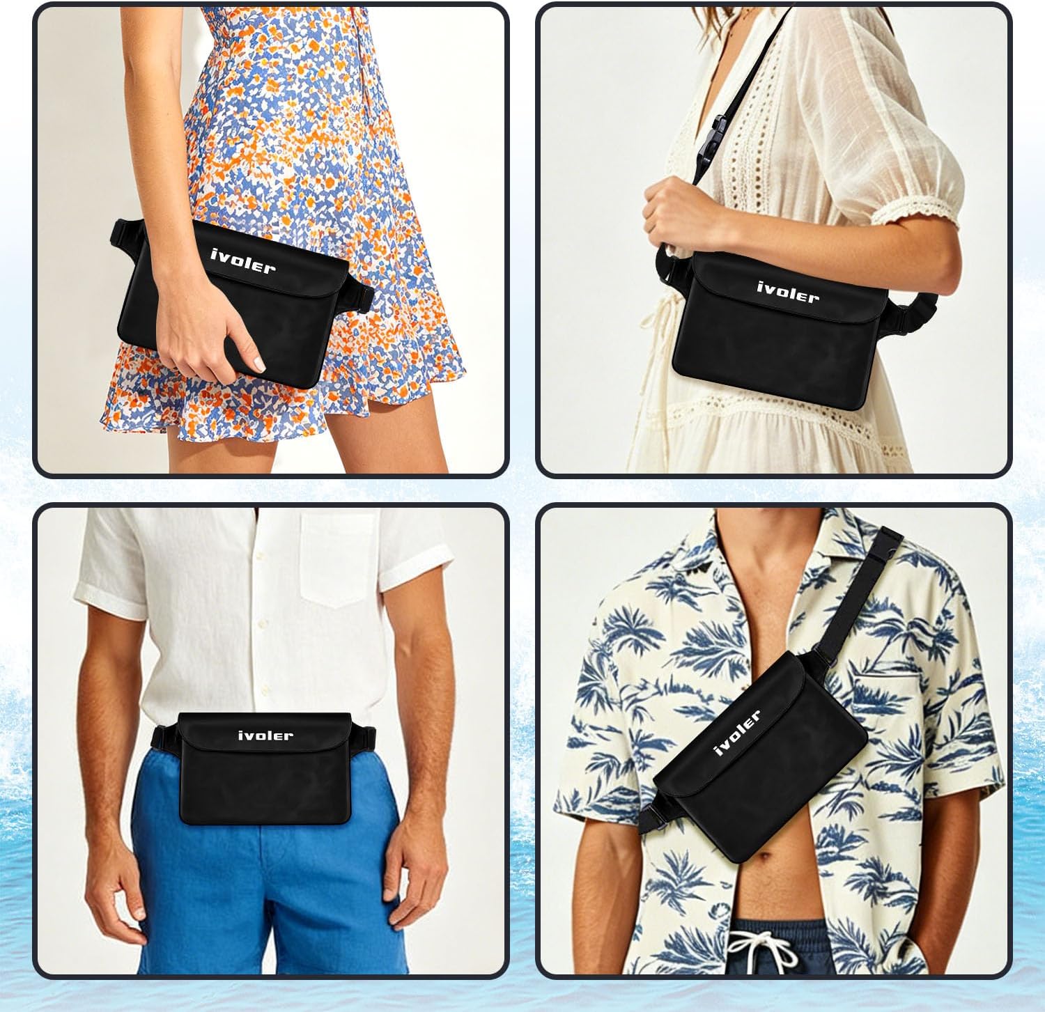 Thumbnail 6 de Universal waterproof waist bag 2 pack