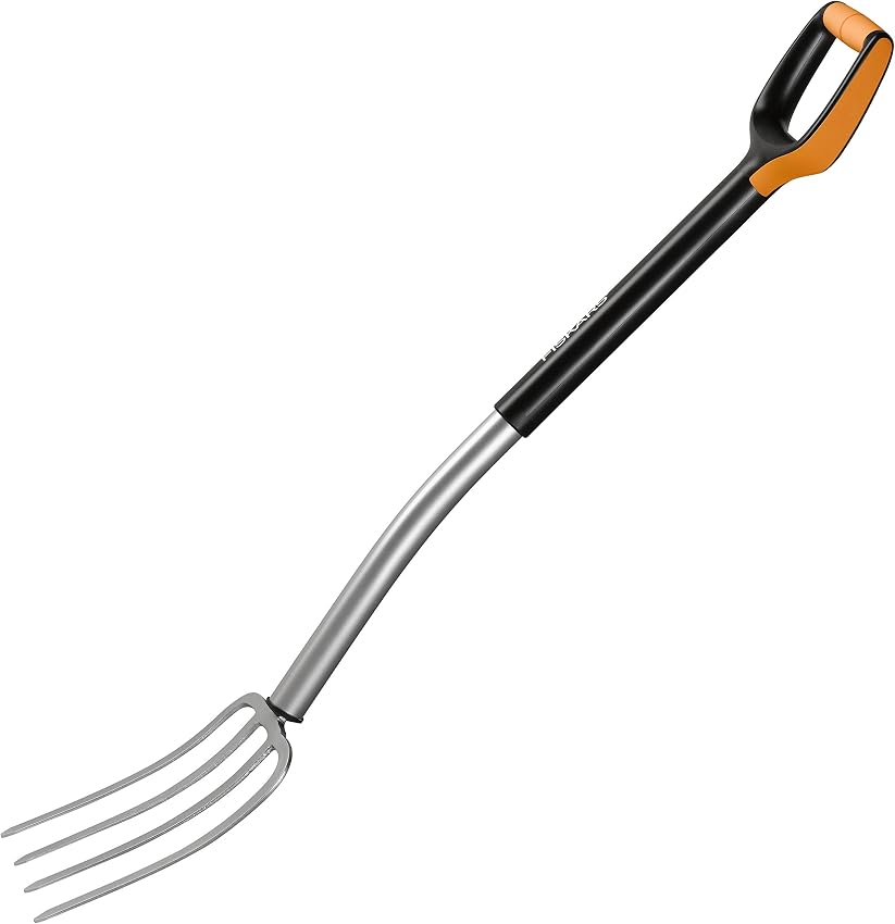 Detalle 2 de Fiskars Xact 1070716 — Horca jardín 120 cm, 4 púas 🌱