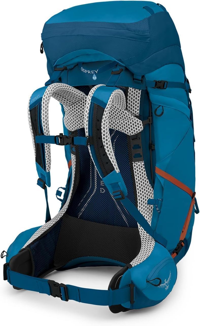 Thumbnail 6 de Osprey Atmos AG LT 65L Men's Backpacking Backpack (Night Shift/Scoria Blue, L/XL)