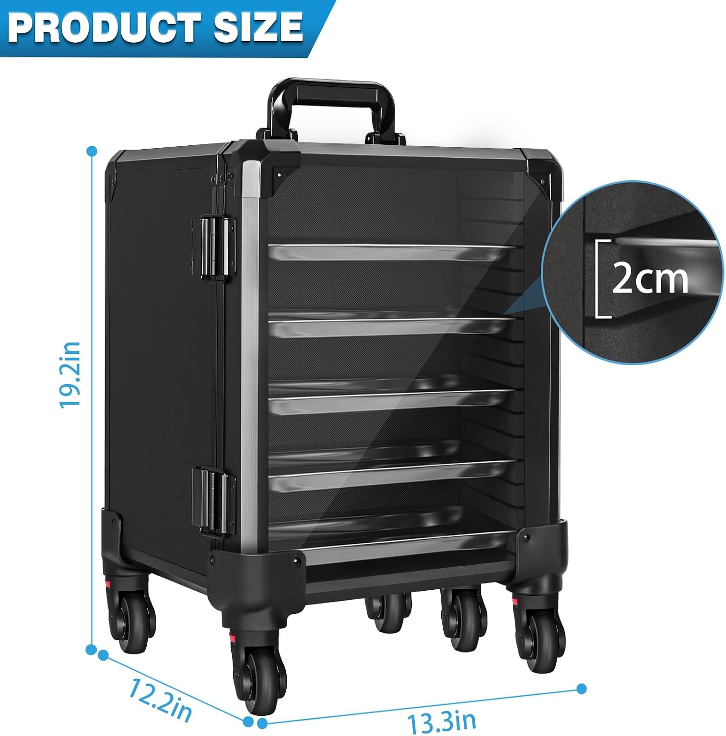 Thumbnail 1 de WELIDAY Miniatures Storage Case 5 Trays