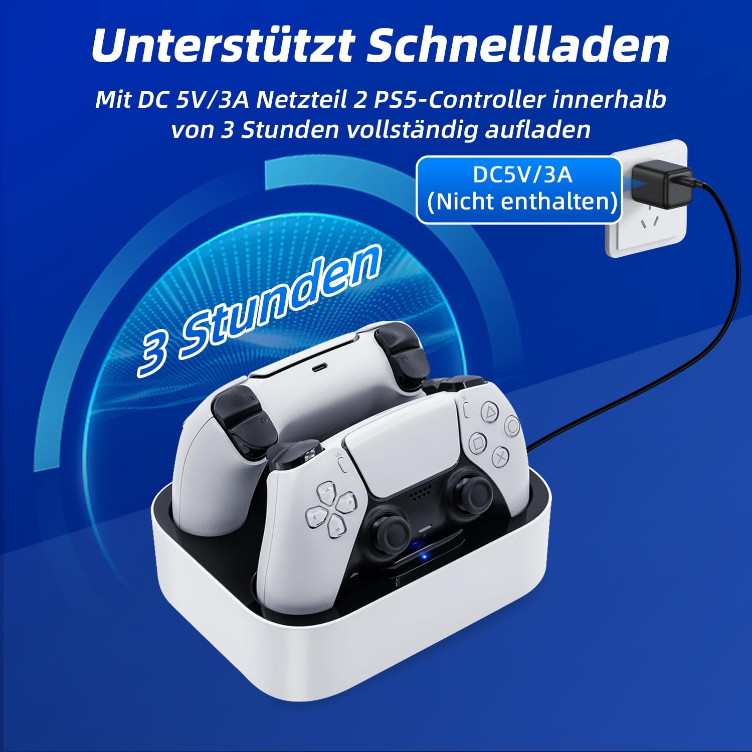 Thumbnail 4 de Tolesum PS5 Controller Ladestation 5V/2,2A