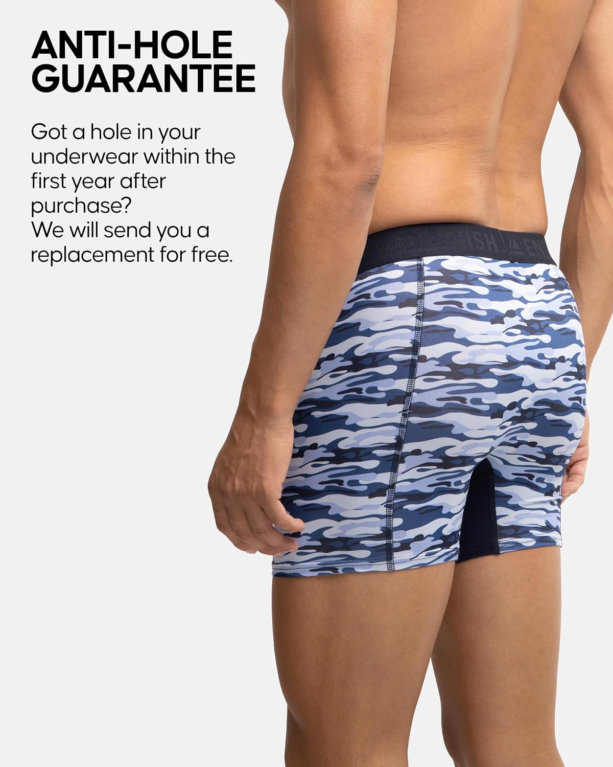 Thumbnail 4 de DANISH ENDURANCE Running Boxers Men – Anti-Chafe, Moisture-Wicking, 3 Pack (Regular or Long Leg)