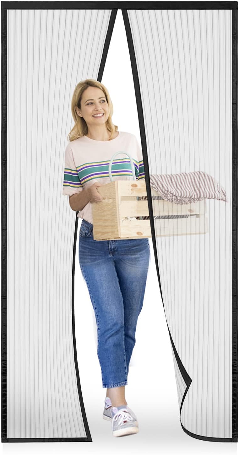 Imagen de Meet Beauty Zanzariera Magnetica 140 x 210 cm per Porte Nero | Installazione senza forare e chiusura automatica en OfertitasTOP