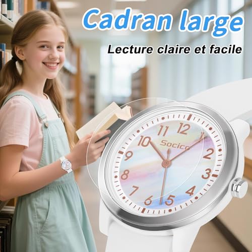 Thumbnail 2 de SOCICO Montre Analogique pour Enfant – Étanche 50M, Lisible et Mouvement Japonais