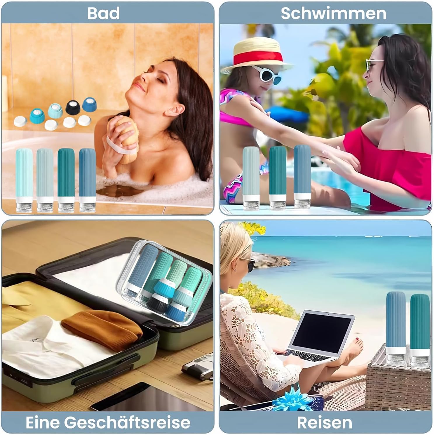 Thumbnail 6 de NuvaConx 18-pack Travel Bottles for Toiletries