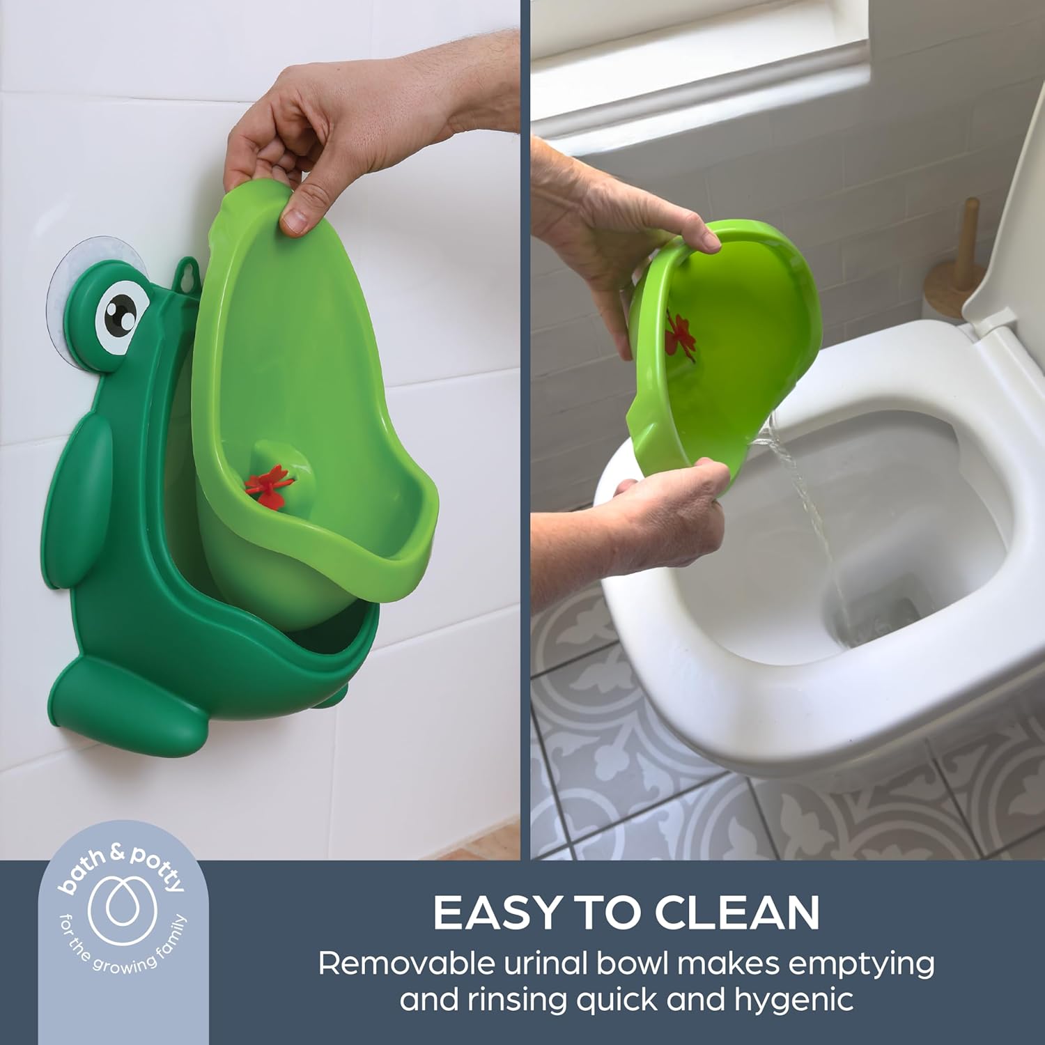 Thumbnail 2 de Dreambaby Pee-Pod Frog Urinal: A practical toddler toilet training helper