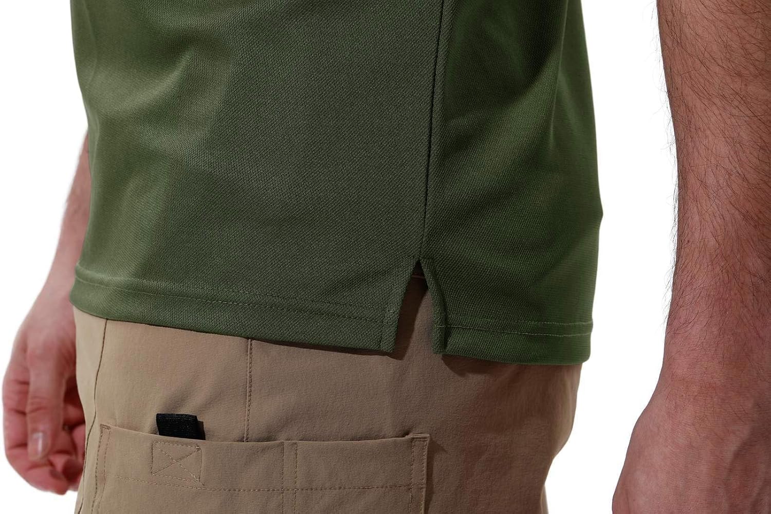 Thumbnail 6 de Rdruko Men’s Short Sleeve Quick-Dry Polo Shirt with Pocket