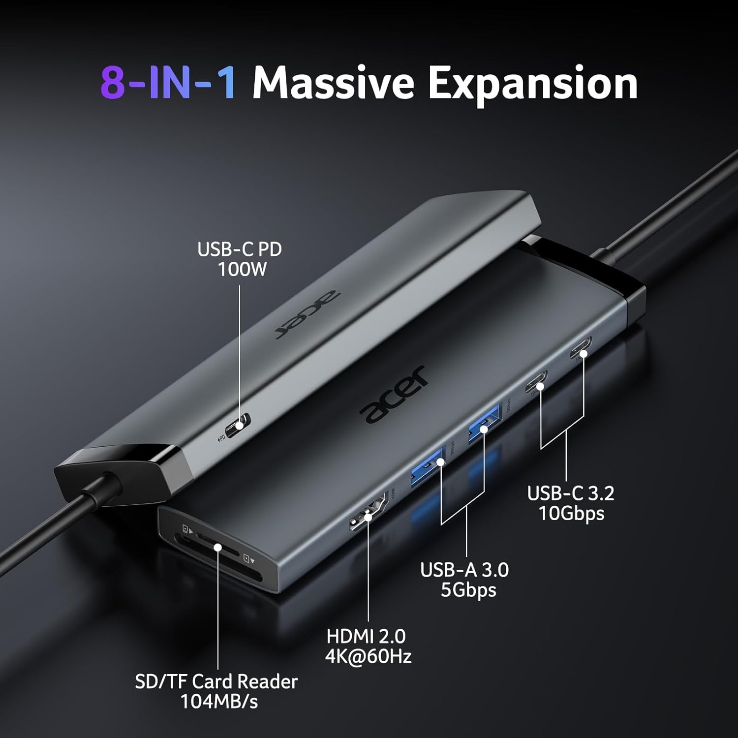Thumbnail 1 de Acer USB-C Hub 10Gbps