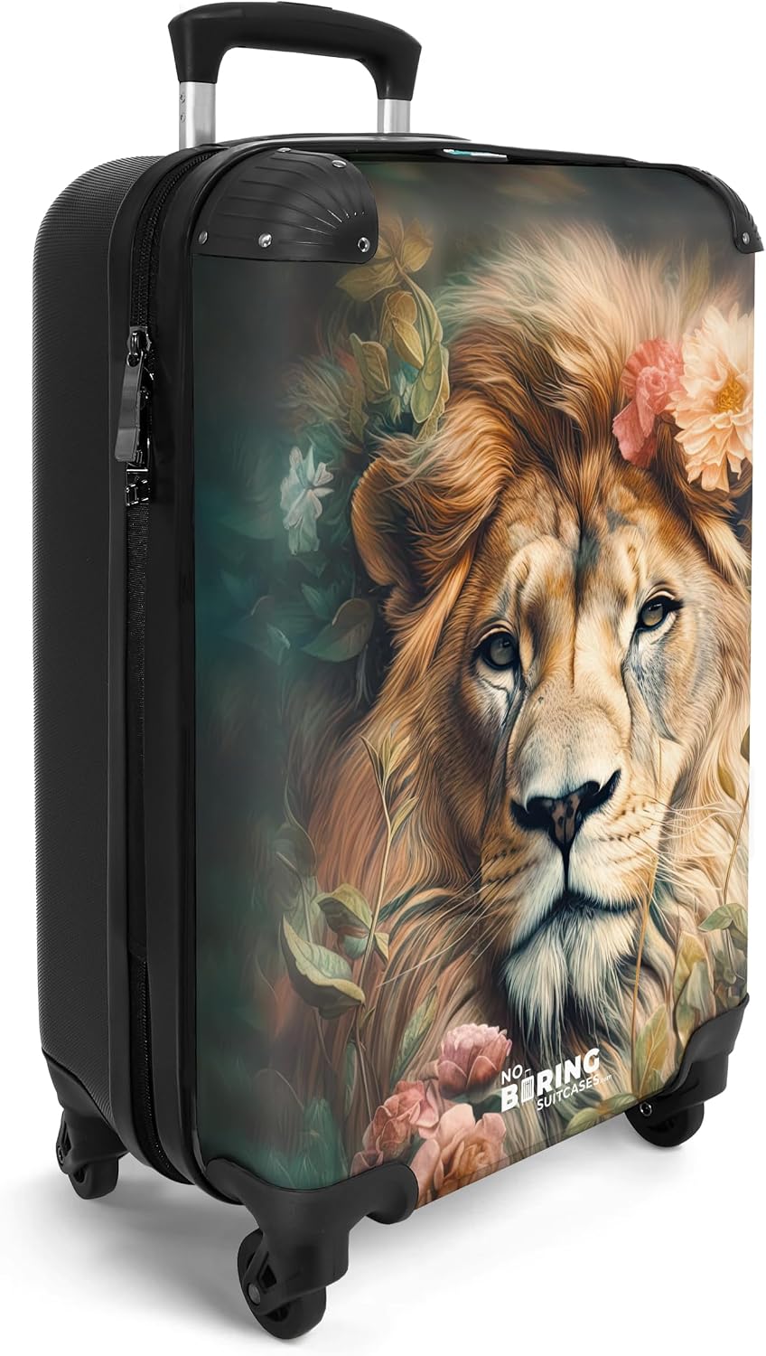Detalle 2 de NoBoringSuitcases.com Maleta de Mano Rosa ✈️ 10kg