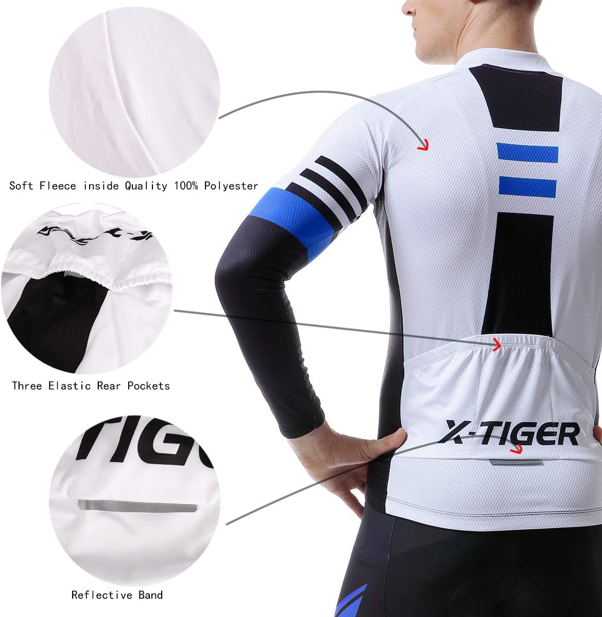 Thumbnail 3 de X-TIGER Ciclismo Inverno Termico 5D Pantaloni