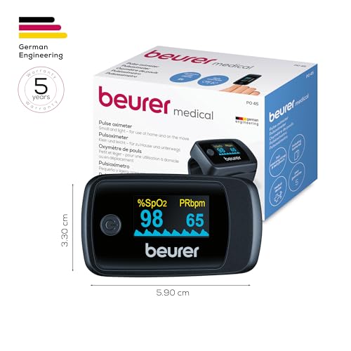 Thumbnail 6 de Beurer PO 45 Saturimetro da dito Professionale Certificato – Monitoraggio 3 in 1