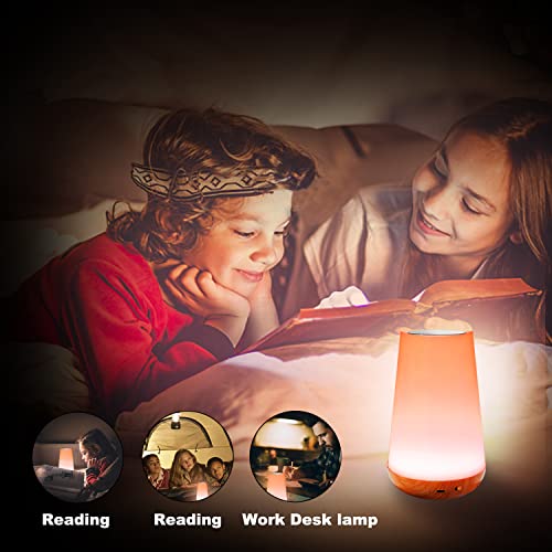 Detalle de Caxmtu LED Night Light: Touch, Remote, and RGB Sleep Lamp for Kids’ Bedrooms