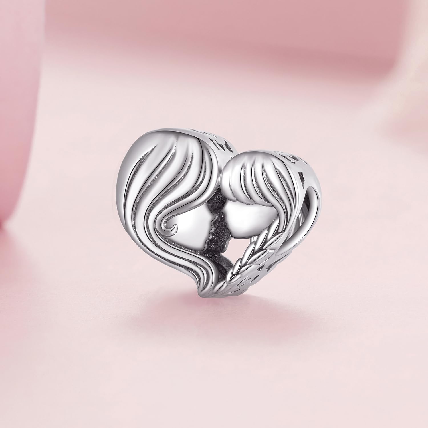Thumbnail 6 de 925 Sterling Silber Mutter-Tochter Charms Anhänger für Pandora 💎