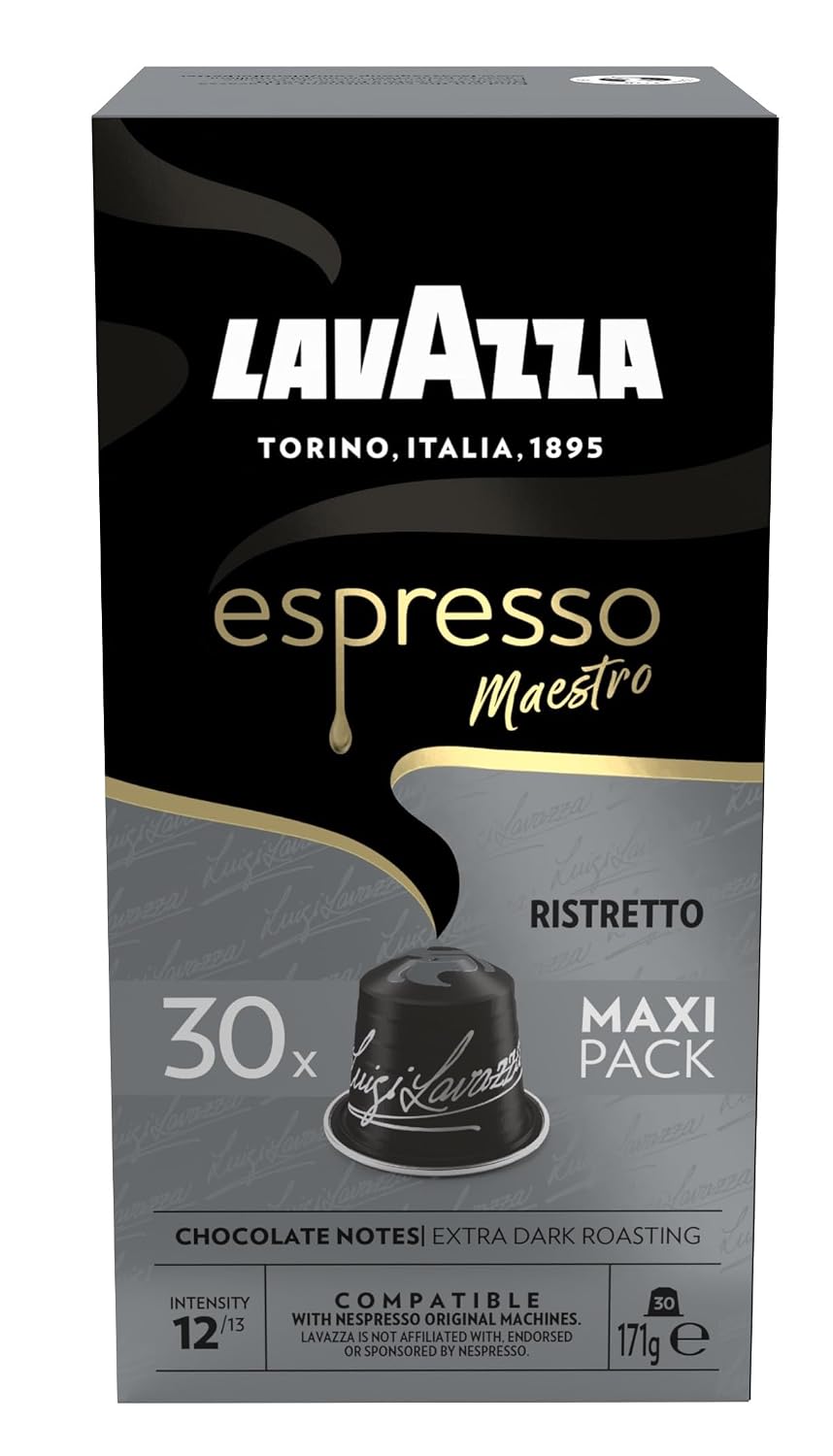 Detalle de Lavazza Espresso Maestro Ristretto – intensives Aromaerlebnis in Nespresso-kompatibler Kapselvariante