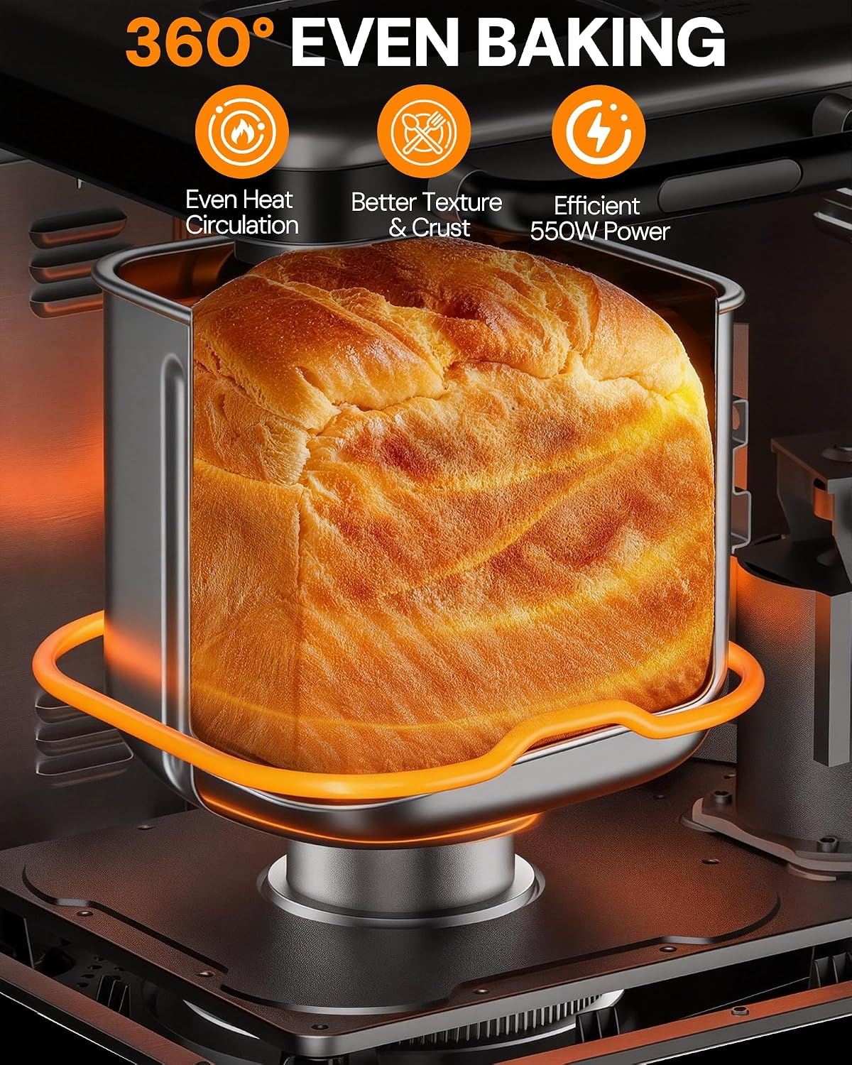 Detalle de OSIPOTO Bread Maker, 2LB Capacity