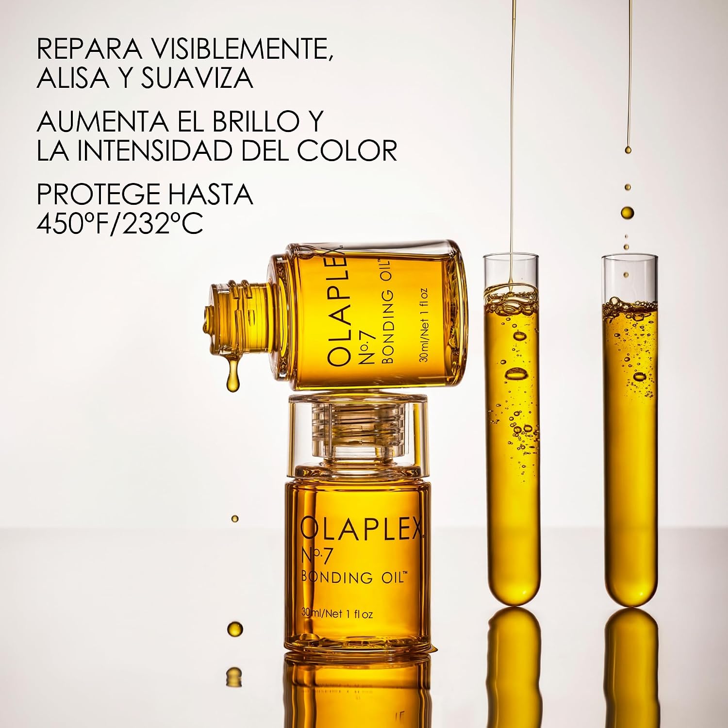 Detalle 2 de OLAPLEX No. 7 Aceite Reparador de Enlaces capilares con aloe (30 ml): cuidado protector y tacto agradable