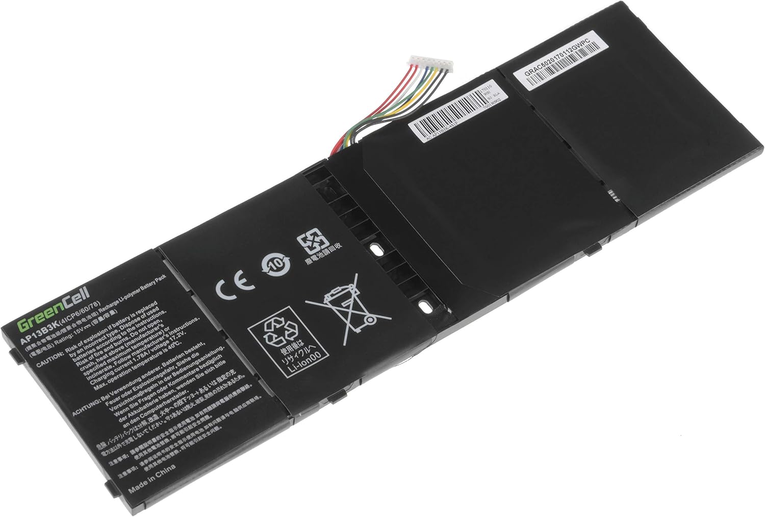 Detalle de Batteria di ricambio Green Cell AP13B3K/AP13B8K/AL13B3K per Acer Aspire ES1-511 e serie V5/V5-5/V5-57x