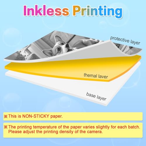 Thumbnail 10 de QUASON 18 Rolls Kids Camera Paper Roll Refill – BPA Free Thermal Paper for Instant Print Cameras